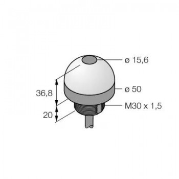 TURCK Pick-to-Lightдатчик положениядиффузионный датчик с фиксированным подавлением фона - K50APFF100GXD 3074720