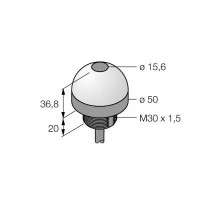 TURCK Pick-to-Lightдатчик положениядиффузионный датчик с фиксированным подавлением фона - K50APFF100GYC 3077518
