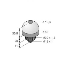 TURCK Pick-to-Lightдатчик положениядиффузионный датчик с фиксированным подавлением фона - K50APFF50GXDQ 3076216