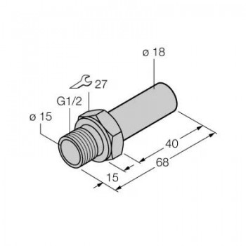 TURCK аксессуары для монтажаДатчик контроля потока - FTCI-G1/2A4-D18/L068 6870150