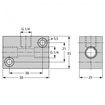 TURCK аксессуары для монтажадатчики контроля потока - FCI-1/4-1/4-1/4-A4 6873012