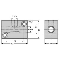 TURCK аксессуары для монтажадатчики контроля потока - FCI-1/4-1/4-1/4-A4 6873012