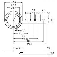 TURCK Аксессуары для монтажаДля энкодеров с полым валом - RME-4 1544615