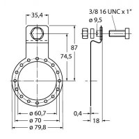 TURCK Аксессуары для монтажаДля энкодеров с полым валом - RME-5 1544616