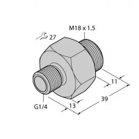 TURCK Ввинчиваемый адаптерДля свободно выравниваемых датчиков контроля потока F(T)CST - FCA-FCST-G1/4-A4 6870290