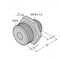 TURCK Ввинчиваемый адаптерДля свободно выравниваемых датчиков контроля потока F(T)CST - FCA-FCST-G3/4-A4 6870294