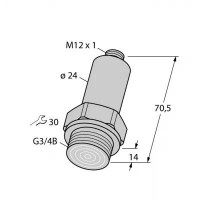 TURCK Датчик давления, с плоской мембранойс токовым выходом (2-х проводн.) - PT160R-26-LI3-H1140 6831549