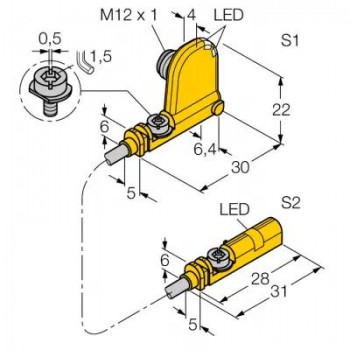 TURCK датчик магнитного полядля пневмоцилиндров - BIM-UNT-0,1-UNT-2AP6X3-H1141 4685734