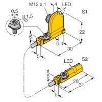 TURCK датчик магнитного полядля пневмоцилиндров - BIM-UNT-0,3-UNT-2AP6X3-H1141 4685730