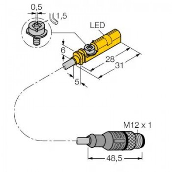 TURCK датчик магнитного полядля пневмоцилиндров - BIM-UNT-AG41X-0,3-RS4.23/S1139/S1160 4685768