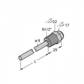 TURCK Детектирование температурыЗащитные гильзы - THW-6-N1/2-A4-L300 9910612