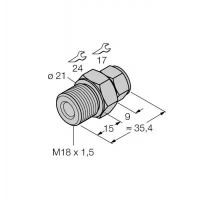 TURCK Детектирование температурыКомпрессионные фитинги - CF-M-6-M18-A4 9910525