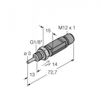 TURCK Детектирование температурыМиниатюрный преобразователь с интегрированным датчиком - TTM050C-103A-G1/8-LI6-H1140-L013 -50...50°C 9910550