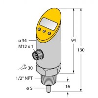 TURCK Детектирование температурыс токовым и транзисторным pnp/npn дискретным выходом выход 2 настраивается как дискретный - TS-530-LI2UPN8X-H1141-L016 6840027
