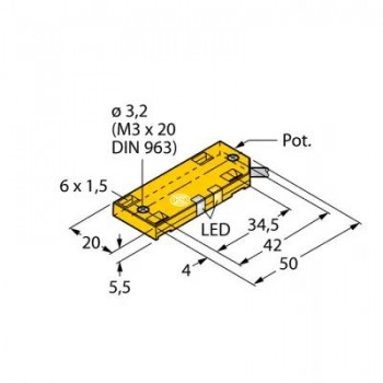 TURCK Емкостной датчик - BC10-QF5,5-AN6X2 2620121