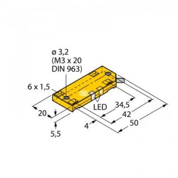 TURCK Емкостной датчик - BC5-QF5,5-AN6X2/S250 2620120