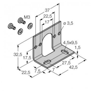TURCK Измерение давленияАксессуары для монтажа - PK-N-MZ-002 6835026