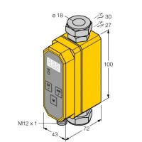 TURCK Измерение скорости потокавстраиваемый в линию с оценочной электроникой - FTCI-18D15A4P-2UP8X-H1141 6870045