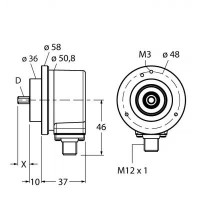TURCK Измерение характеристик вращенияИнкрементальный энкодер - Ri-10S10C-2B360-H1181 1544754