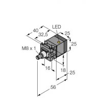 TURCK Индуктивный датчик - BI10U-CA25-AP6X2-V1131 1625632