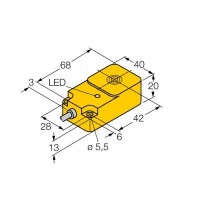 TURCK Индуктивный датчик - BI15-Q20-Y1X 1080020