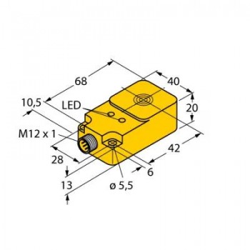 TURCK Индуктивный датчик - BI15-Q20-Y1X-H1141 1080025
