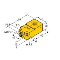 TURCK Индуктивный датчик - BI15-Q20-Y1X-H1141 1080025