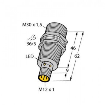 TURCK Индуктивный датчик - BI15U-MT30-AN6X-H1141 1636738