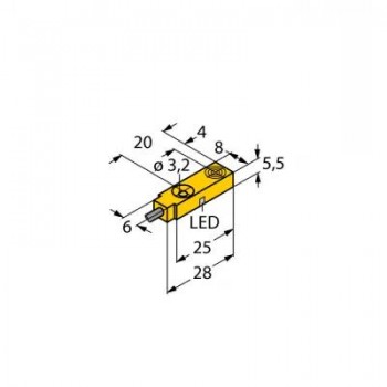 TURCK Индуктивный датчик - BI2-Q5,5-AN6X 1613100