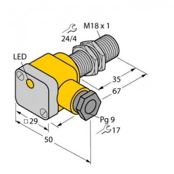 TURCK Индуктивный датчик - BI5-EG18SK-Y1X 4012060