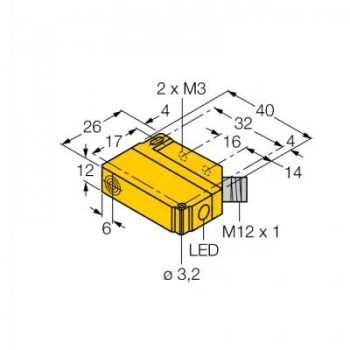 TURCK Индуктивный датчик - BI5U-Q12-AN6X2-H1141 1635527