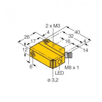TURCK Индуктивный датчик - BI5U-Q12-AP6X2-V1131 1635524