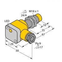 TURCK Индуктивный датчик - NI10-EG18SK-Y1X 4012150