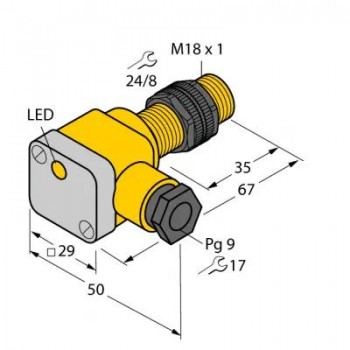TURCK Индуктивный датчик - NI10-P18SK-Y1X 40361