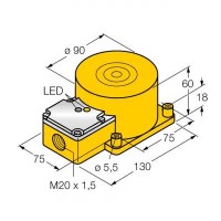 TURCK Индуктивный датчик - NI100U-K90SR-VP4X2 1625834