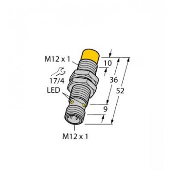 TURCK Индуктивный датчик - NI10U-M12-RP6X-H1141 1634848