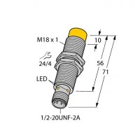 TURCK Индуктивный датчик - NI12U-G18-ADZ30X2-B3331 4281413