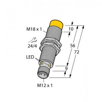 TURCK Индуктивный датчик - NI12U-M18E-AP6X-H1141 1645143