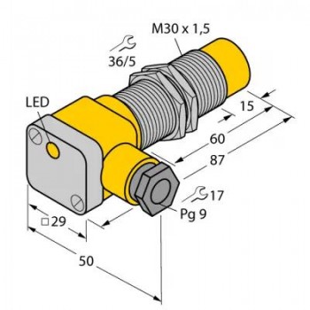 TURCK Индуктивный датчик - NI15-G30SK-AN6X 46483