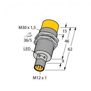 TURCK Индуктивный датчик - NI30U-M30-VN44X-H1141 1634891