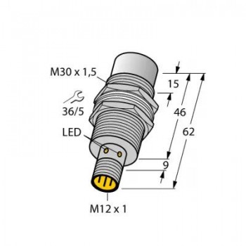TURCK Индуктивный датчик - NI30U-MT30-AN6X-H1141 1644637