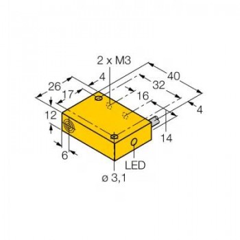 TURCK Индуктивный датчик - NI4-Q12-AZ31X 13102