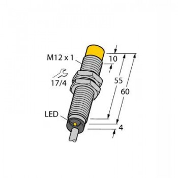 TURCK Индуктивный датчик - NI5U-M12E-AD4X 4405064